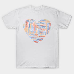 Motivational Heart Design T-Shirt